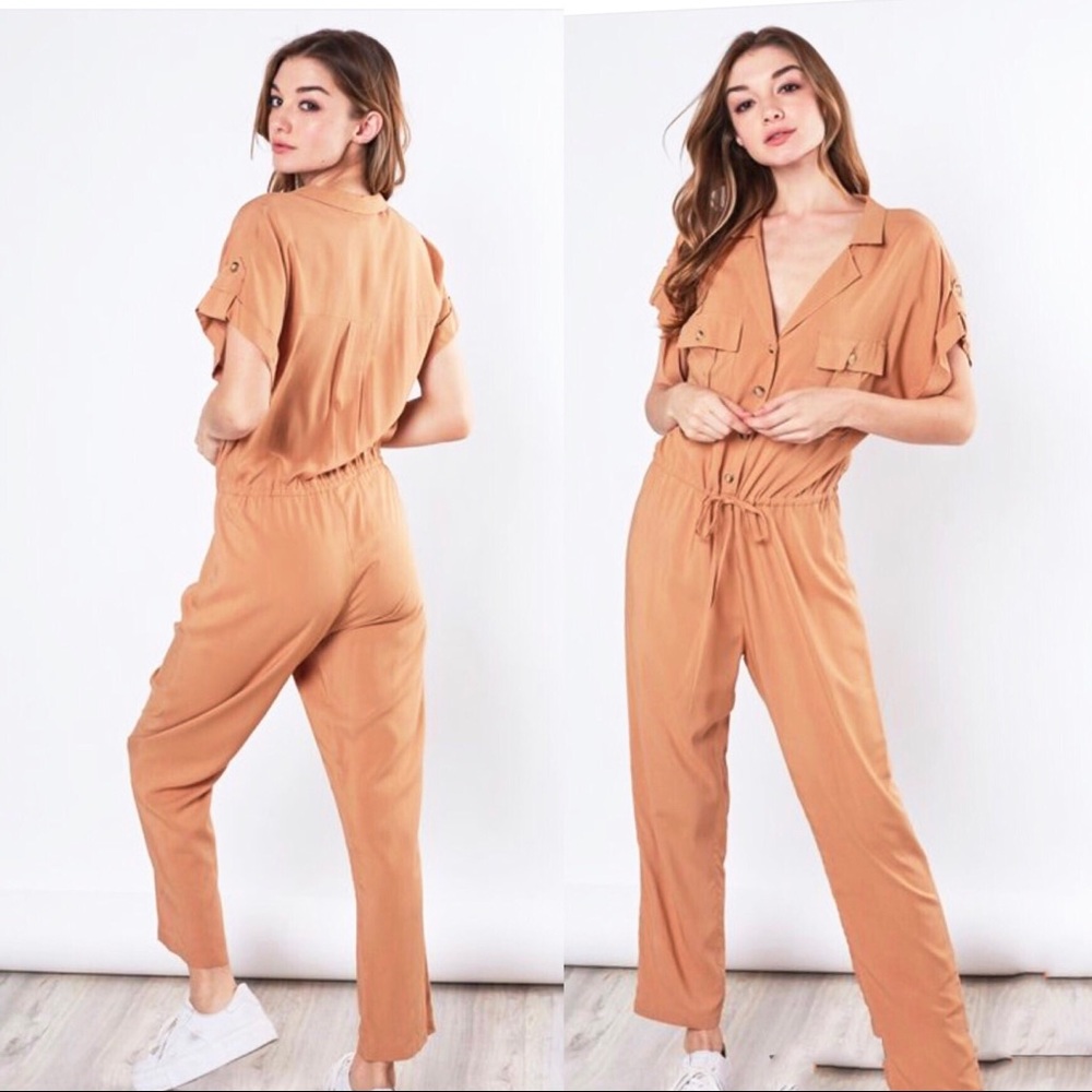 UTILITY SAMSON SALMON JUMPSUIT - Picture 1 of 5